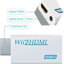 [11255] CONVERTIDOR  WII A HDMI C/AUDIO AV MULTI