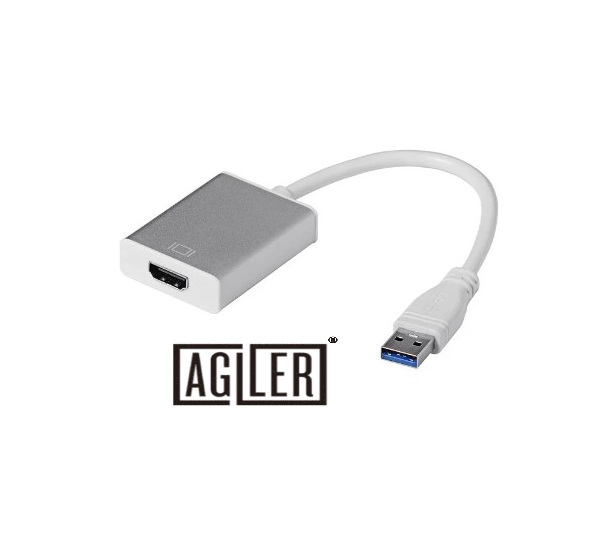 ADAPTADOR USB 3.0 A HDMI 1080P AGILER
