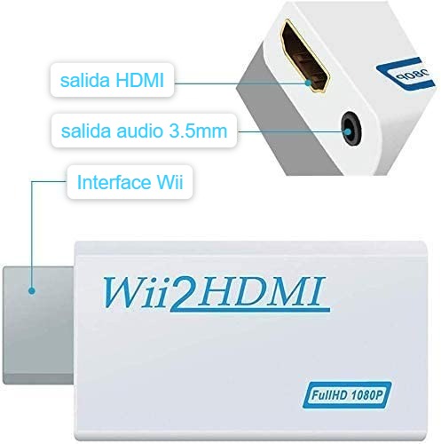 CONVERTIDOR  WII A HDMI C/AUDIO AV MULTI