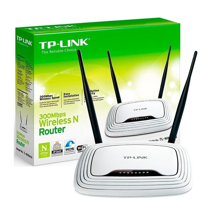 ROUTER INALAMBRICO TPLINK N 300 + 4 PTS 2 ANT WR841ND