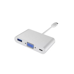[01224] ADAPTADOR TIPO C A VGA, USB 3.0, TIPO C