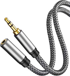 [03242-1] CABLE EXTENSION 3.5MM STEREO 1MT TRENZADO