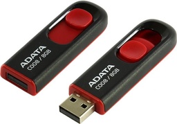 [24530] MEMORIA USB ADATA 8GB C008 NEGRO-ROJO