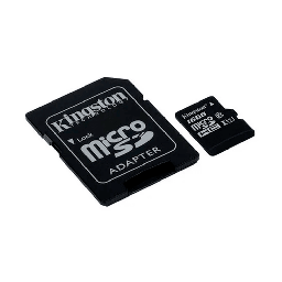 [24540] MEMORIA MICRO SD 16GB CON ADAPTADOR KINGSTON CLASE 10